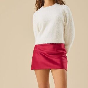 Opal Satin Mini Skirt